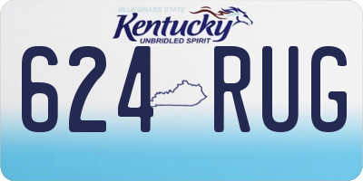 KY license plate 624RUG