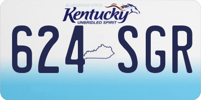 KY license plate 624SGR