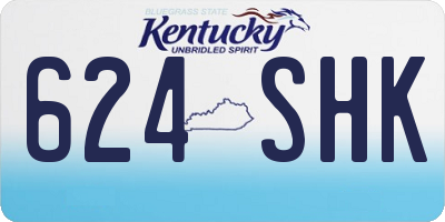 KY license plate 624SHK