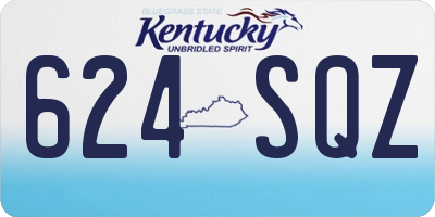 KY license plate 624SQZ