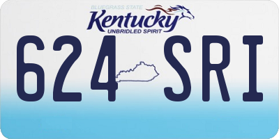 KY license plate 624SRI
