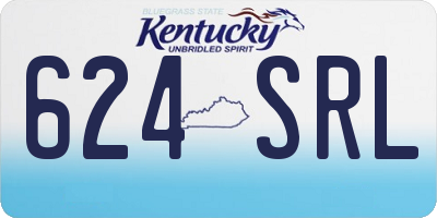 KY license plate 624SRL