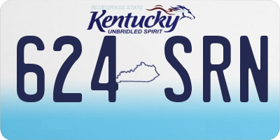 KY license plate 624SRN
