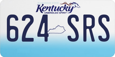 KY license plate 624SRS