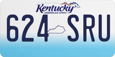 KY license plate 624SRU