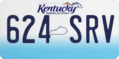KY license plate 624SRV