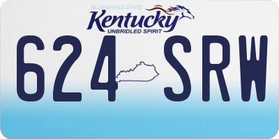 KY license plate 624SRW
