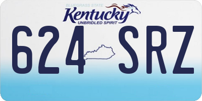 KY license plate 624SRZ