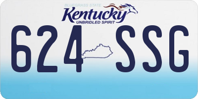 KY license plate 624SSG
