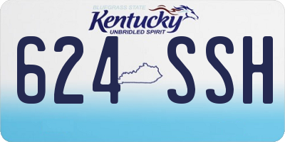 KY license plate 624SSH