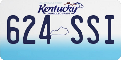 KY license plate 624SSI