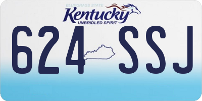 KY license plate 624SSJ
