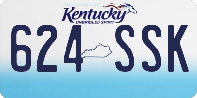 KY license plate 624SSK