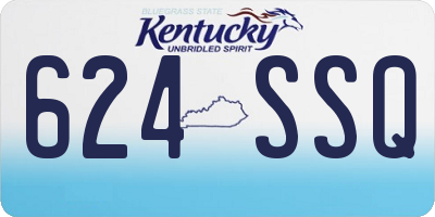 KY license plate 624SSQ