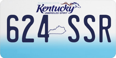 KY license plate 624SSR