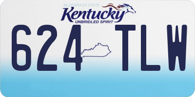 KY license plate 624TLW