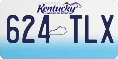 KY license plate 624TLX