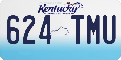 KY license plate 624TMU