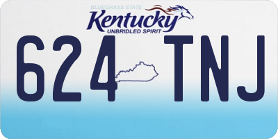 KY license plate 624TNJ