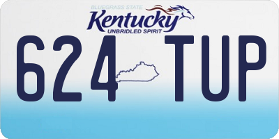 KY license plate 624TUP