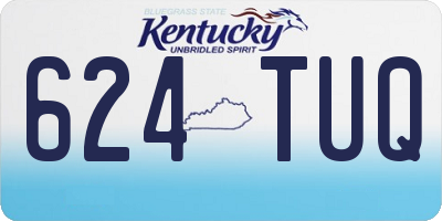 KY license plate 624TUQ