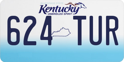 KY license plate 624TUR