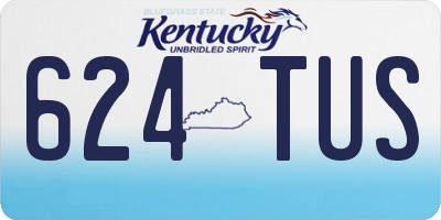 KY license plate 624TUS