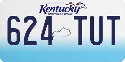 KY license plate 624TUT