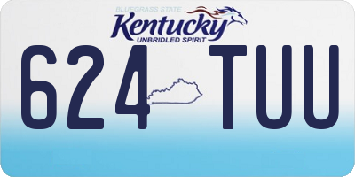 KY license plate 624TUU