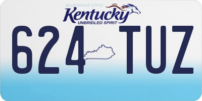 KY license plate 624TUZ
