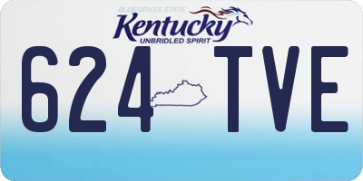 KY license plate 624TVE