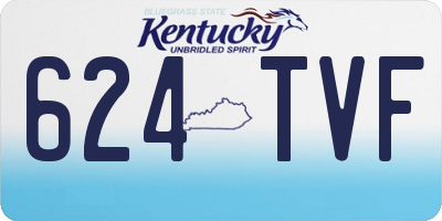 KY license plate 624TVF