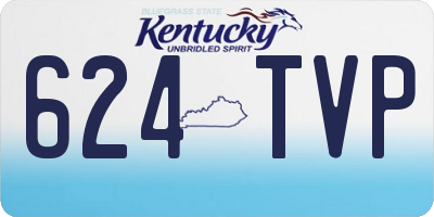 KY license plate 624TVP