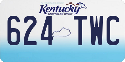 KY license plate 624TWC