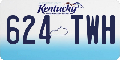 KY license plate 624TWH
