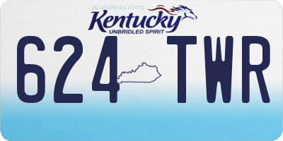 KY license plate 624TWR
