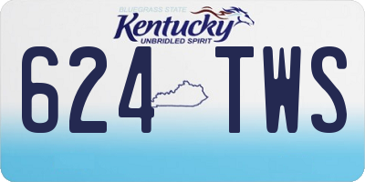 KY license plate 624TWS