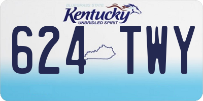 KY license plate 624TWY