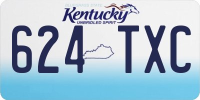 KY license plate 624TXC