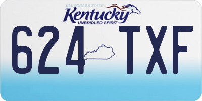 KY license plate 624TXF