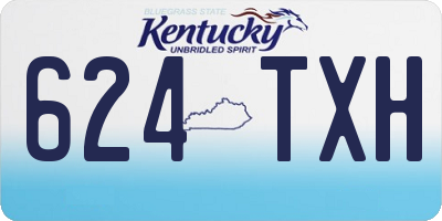 KY license plate 624TXH