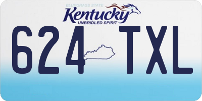 KY license plate 624TXL