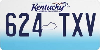 KY license plate 624TXV