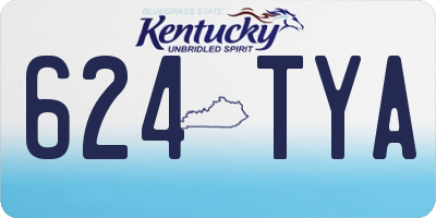 KY license plate 624TYA