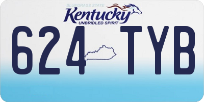 KY license plate 624TYB