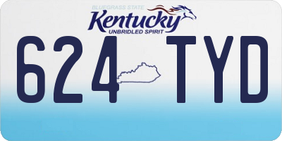 KY license plate 624TYD