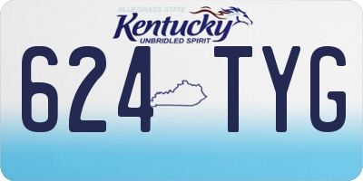 KY license plate 624TYG