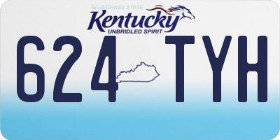 KY license plate 624TYH