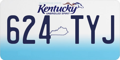 KY license plate 624TYJ