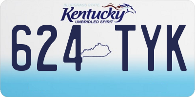 KY license plate 624TYK